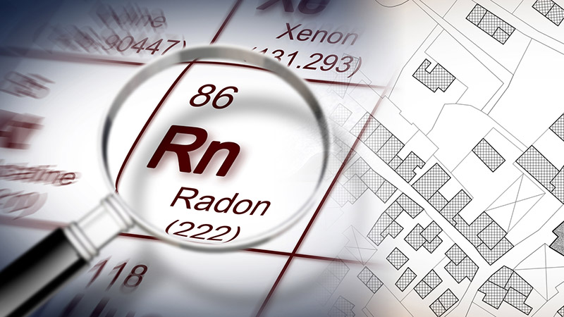 Radon discovered while performing home inspection services 